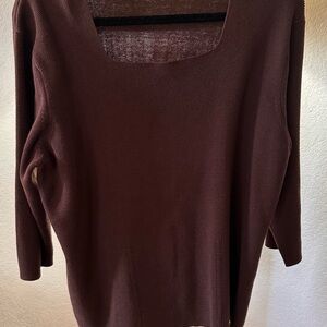 Dress Barn Chocolate Brown Women's Sweater 18/20 Comfy